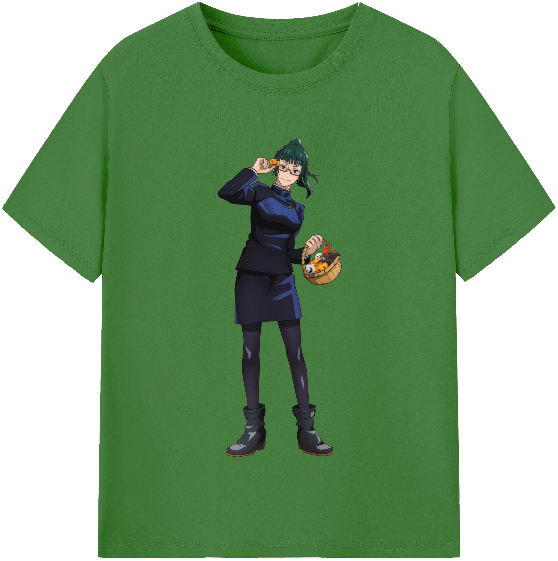 （画像用） 呪術廻戦 Jujutsu Kaisen レディースカジュアルプリントTシャツ（綿100％）